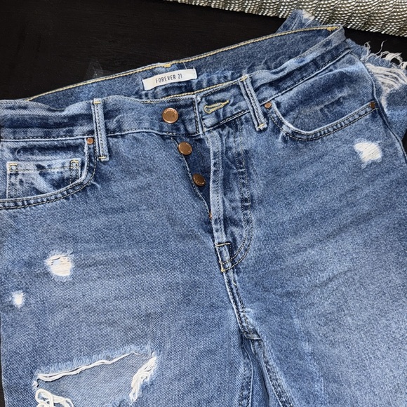 Straight Ripped Jeans - Picture 2 of 4